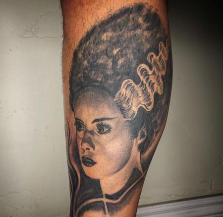 Tattoos - Dayton Smith Bride of Frankenstein Portrait - 144460
